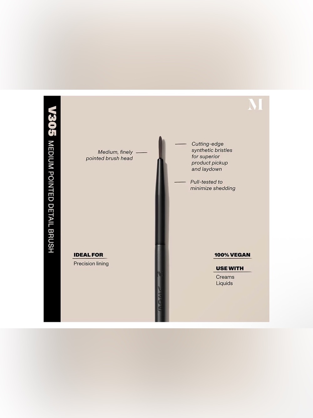 Morphe V305 Vegan Pro Medium Pointed Detail Brush